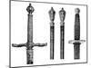 Liverpool's Swords and Wooden Staves, 1910-null-Mounted Giclee Print