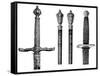 Liverpool's Swords and Wooden Staves, 1910-null-Framed Stretched Canvas