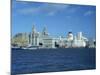 Liverpool Skyline across the Mersey River, England, United Kingdom, Europe-Nicholson Christopher-Mounted Photographic Print