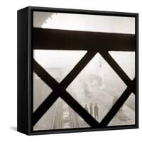 Liverpool Street Station in London-null-Framed Stretched Canvas