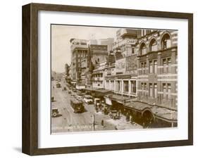 Liverpool Street, Sydney, New South Wales, Australia 1920s-null-Framed Photographic Print