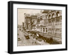 Liverpool Street, Sydney, New South Wales, Australia 1920s-null-Framed Photographic Print