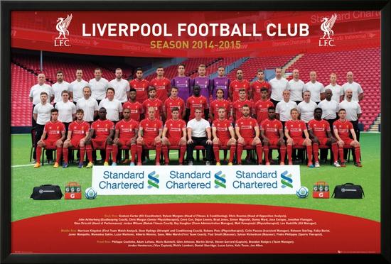 Liverpool Team 14/15-null-Lamina Framed Poster