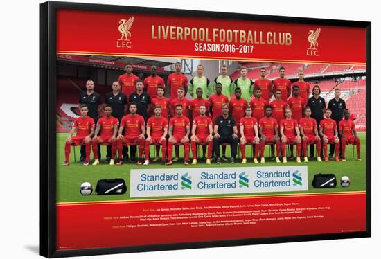 Liverpool- Team 16/17-null-Framed Poster