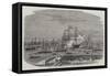 Liverpool, the Mersey on the 10th Inst, HMS Majestic Firing a Royal Salute-null-Framed Stretched Canvas