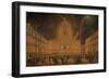 Liverpool Town Hall Illuminated, 1807 (Oil on Canvas)-Robert Salmon-Framed Giclee Print