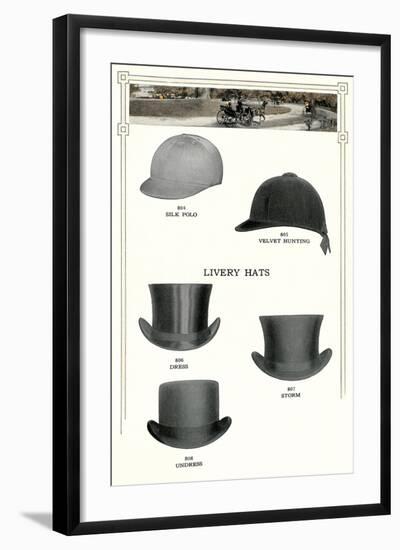 Livery Hats-null-Framed Art Print