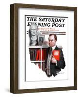 "'Lives of the Saints'," Saturday Evening Post Cover, February 24, 1923-Leslie Thrasher-Framed Giclee Print