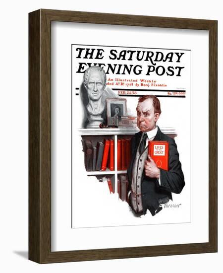 "'Lives of the Saints'," Saturday Evening Post Cover, February 24, 1923-Leslie Thrasher-Framed Giclee Print