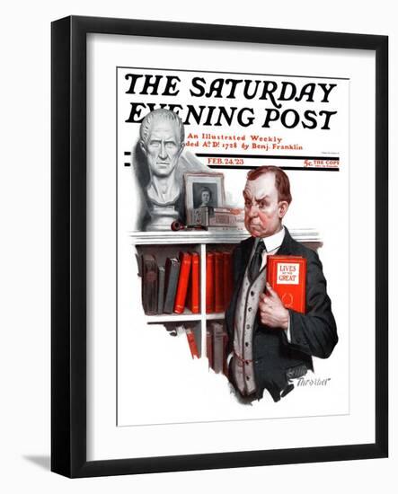 "'Lives of the Saints'," Saturday Evening Post Cover, February 24, 1923-Leslie Thrasher-Framed Giclee Print