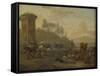 Livestock by a Fountain-Willem Romeyn-Framed Stretched Canvas