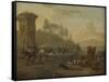 Livestock by a Fountain-Willem Romeyn-Framed Stretched Canvas