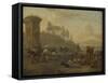 Livestock by a Fountain-Willem Romeyn-Framed Stretched Canvas