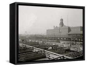 Livestock Exchange, Kansas City, Mo.-null-Framed Stretched Canvas