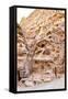 Living Ancient Cavern and Steps in Little Petra-vvoevale-Framed Stretched Canvas