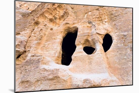 Living Ancient Cavern in Little Petra-vvoevale-Mounted Photographic Print