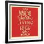 Living at the Edge-Lorand Okos-Framed Art Print