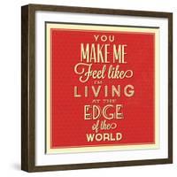 Living at the Edge-Lorand Okos-Framed Art Print