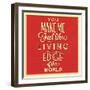 Living at the Edge-Lorand Okos-Framed Art Print