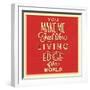 Living at the Edge-Lorand Okos-Framed Art Print