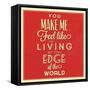 Living at the Edge-Lorand Okos-Framed Stretched Canvas