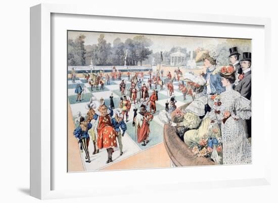 Living Chess Board at Jay Gould Lakewood Estate New Jersey Us (July 1904)-null-Framed Giclee Print