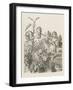 Living Flowers Alice and the Living Flowers-John Tenniel-Framed Art Print