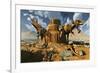 Living Fossils in a Desert Landscape-null-Framed Art Print