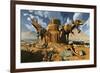 Living Fossils in a Desert Landscape-null-Framed Art Print