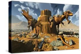 Living Fossils in a Desert Landscape-null-Stretched Canvas