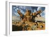 Living Fossils in a Desert Landscape-null-Framed Art Print