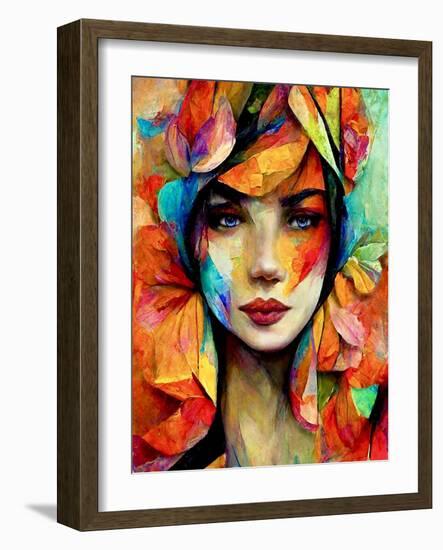 Living in A Vase, C.2022 (Digital Art)-Blake Munch-Framed Giclee Print