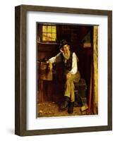 Living in the Past-John George Brown-Framed Giclee Print