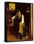 Living in the Past-John George Brown-Framed Stretched Canvas