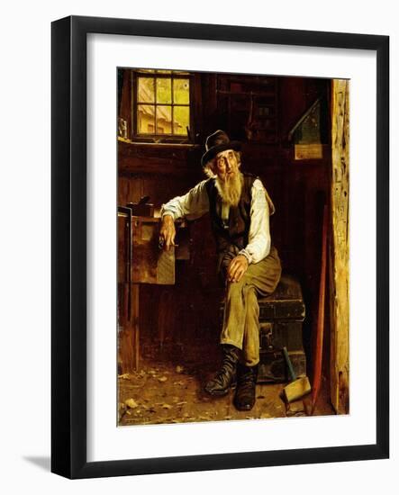 Living in the Past-John George Brown-Framed Giclee Print