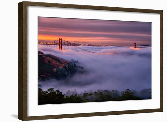 Living in this Dream of Fog and Light, Golden Gate Bridge, San Francisco-Vincent James-Framed Photographic Print