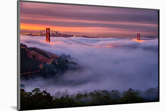 Living in this Dream of Fog and Light, Golden Gate Bridge, San Francisco-Vincent James-Mounted Photographic Print