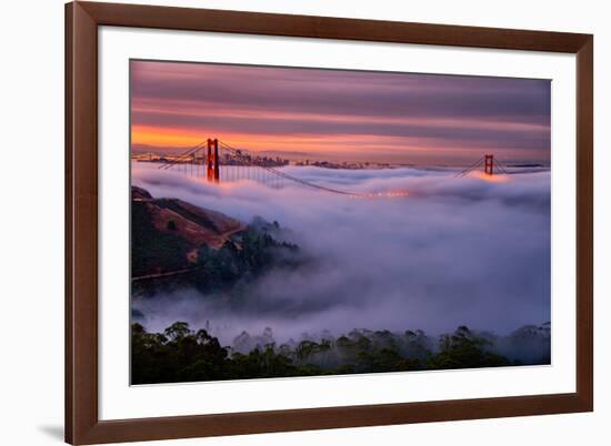 Living in this Dream of Fog and Light, Golden Gate Bridge, San Francisco-Vincent James-Framed Photographic Print