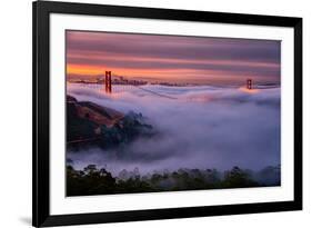 Living in this Dream of Fog and Light, Golden Gate Bridge, San Francisco-Vincent James-Framed Photographic Print