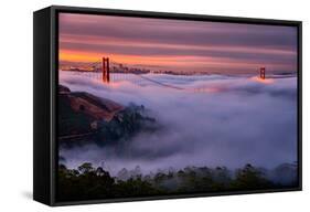 Living in this Dream of Fog and Light, Golden Gate Bridge, San Francisco-Vincent James-Framed Stretched Canvas