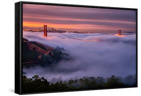 Living in this Dream of Fog and Light, Golden Gate Bridge, San Francisco-Vincent James-Framed Stretched Canvas