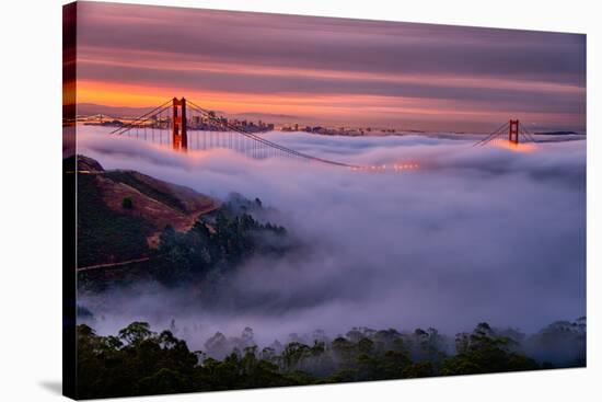 Living in this Dream of Fog and Light, Golden Gate Bridge, San Francisco-Vincent James-Stretched Canvas