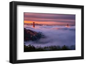 Living in this Dream of Fog and Light, Golden Gate Bridge, San Francisco-Vincent James-Framed Premium Photographic Print