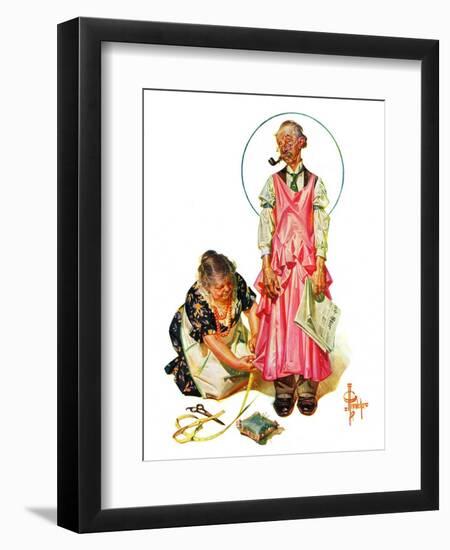 "Living Mannequin,"March 5, 1932-Joseph Christian Leyendecker-Framed Giclee Print