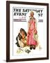 "Living Mannequin," Saturday Evening Post Cover, March 5, 1932-Joseph Christian Leyendecker-Framed Giclee Print