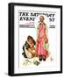 "Living Mannequin," Saturday Evening Post Cover, March 5, 1932-Joseph Christian Leyendecker-Framed Giclee Print