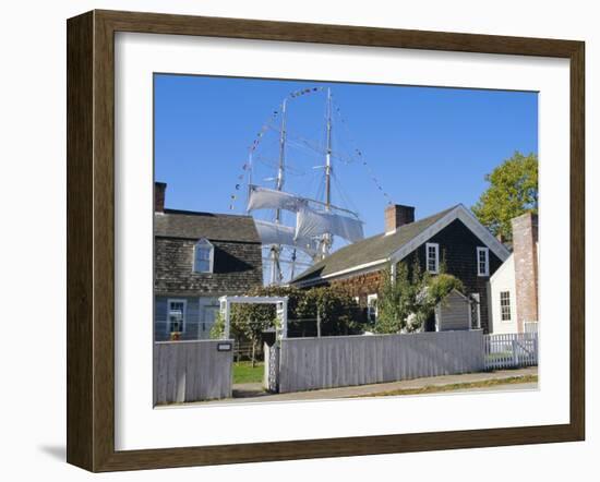 Living Maritime Museum, Mystic Seaport, Connecticut, USA-Fraser Hall-Framed Photographic Print