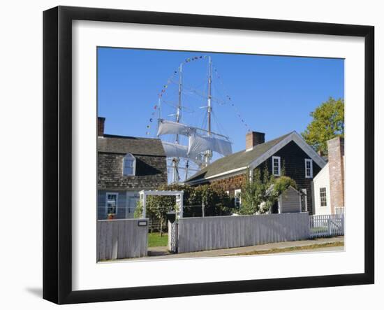 Living Maritime Museum, Mystic Seaport, Connecticut, USA-Fraser Hall-Framed Photographic Print