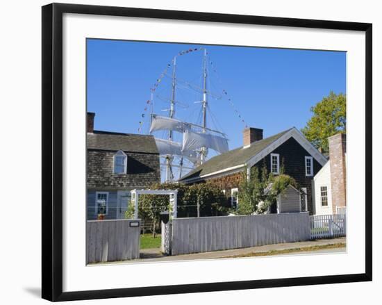 Living Maritime Museum, Mystic Seaport, Connecticut, USA-Fraser Hall-Framed Photographic Print