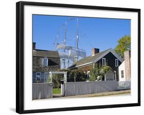 Living Maritime Museum, Mystic Seaport, Connecticut, USA-Fraser Hall-Framed Photographic Print